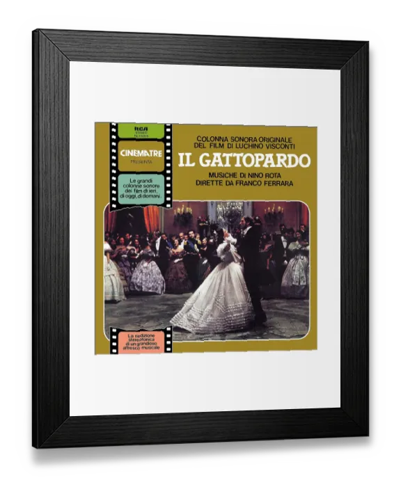 Framed Print : Il Gattopard Soundtrack Album Cover Framed Print : Il Gattopard Soundtrack Album Cover