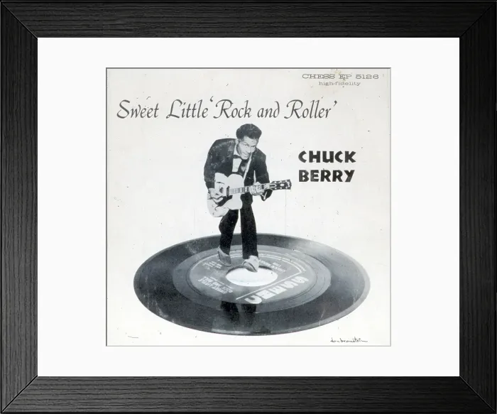 Framed Print : Sweet Little Rock And Roller Album Cover