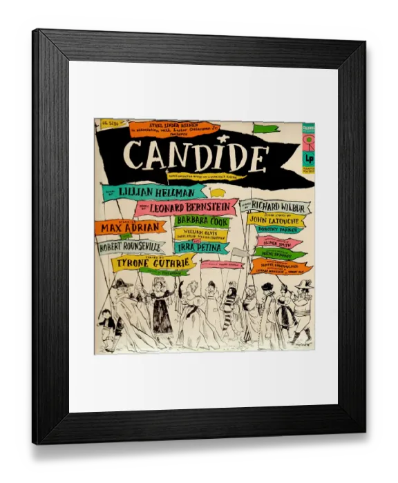 Framed Print : Candide Album Cover Framed Print : Candide Album Cover