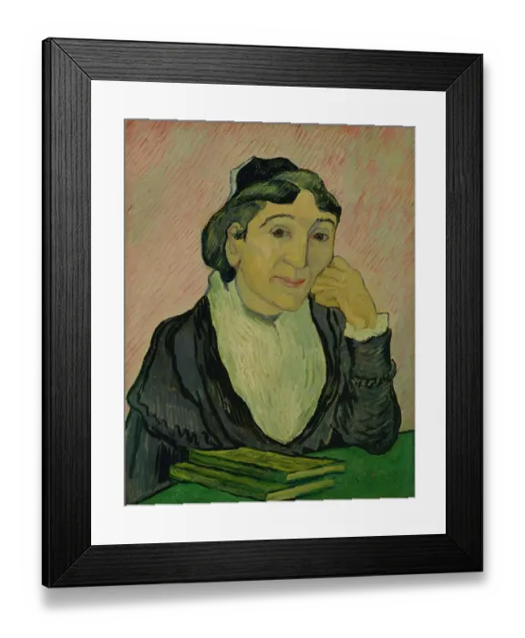 Framed Print : L'Arlésienne, by Vincent Van Gogh, 1890, 19th Century, oil on canvas, 61 x 50 cm