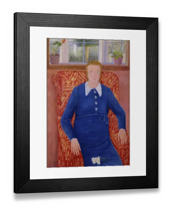 Framed Print : Motherhood, Carmela, by Antonio Fasan, 1941, 20th century, oil on canvas, 110 x 75 cm