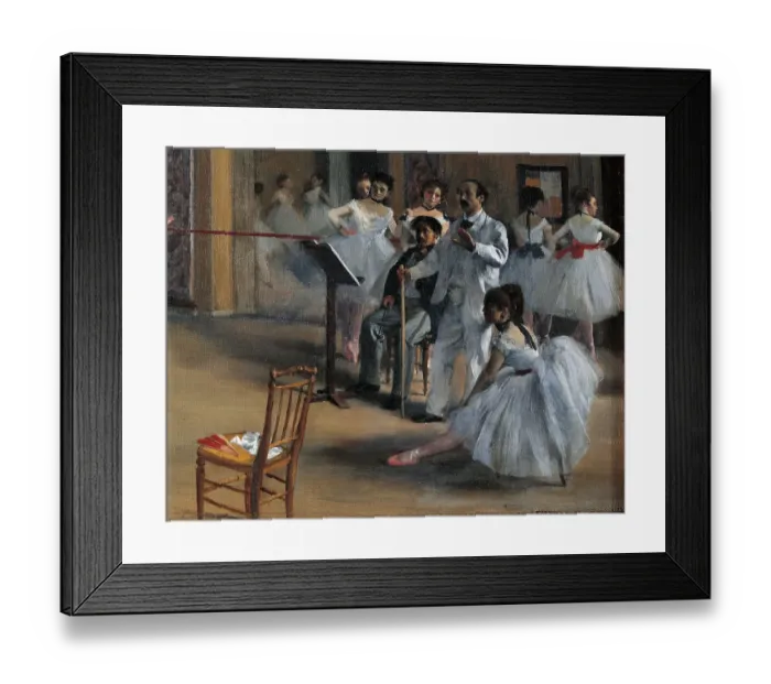 Framed Print : Dance Foyer at the Opera, by Edgar Degas, 1872, 19th Century, oil on canvas Framed Print : Dance Foyer at the Opera, by Edgar Degas, 1872, 19th Century, oil on canvas