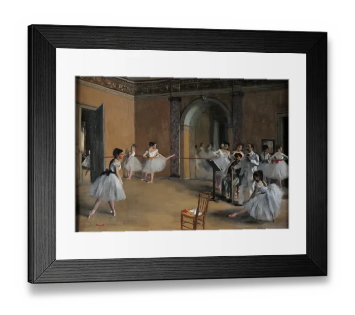 Framed Print : Dance Foyer at the Opera, by Edgar Degas, 1872, 19th Century, oil on canvas Framed Print : Dance Foyer at the Opera, by Edgar Degas, 1872, 19th Century, oil on canvas