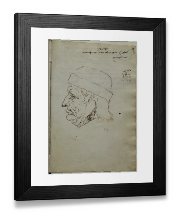 Framed Print : Codex Trivulzianus, by Leonardo da Vinci, 1490, 15th Century, drawing Framed Print : Codex Trivulzianus, by Leonardo da Vinci, 1490, 15th Century, drawing