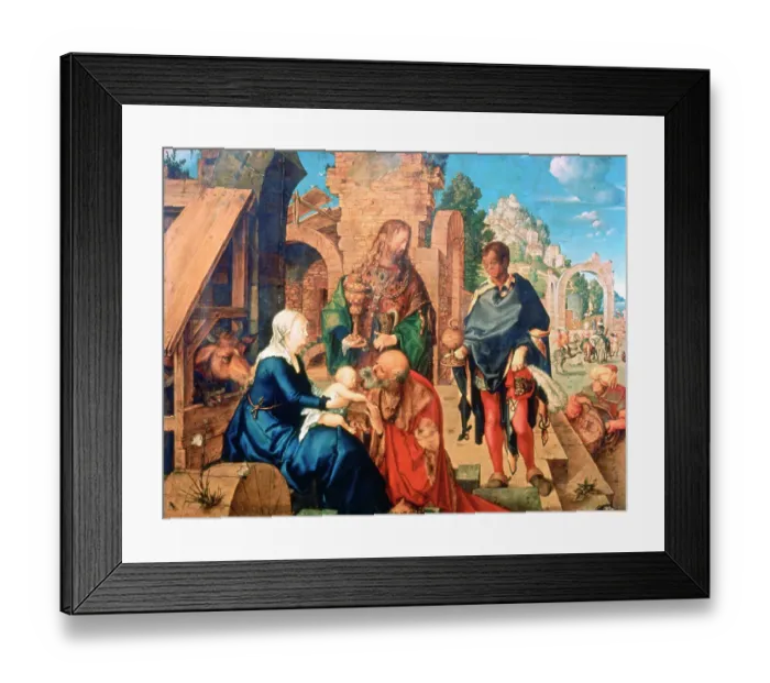Framed Print : The Adoration of the Magi, 1504. Artist: Albrecht Dürer Framed Print : The Adoration of the Magi, 1504. Artist: Albrecht Dürer