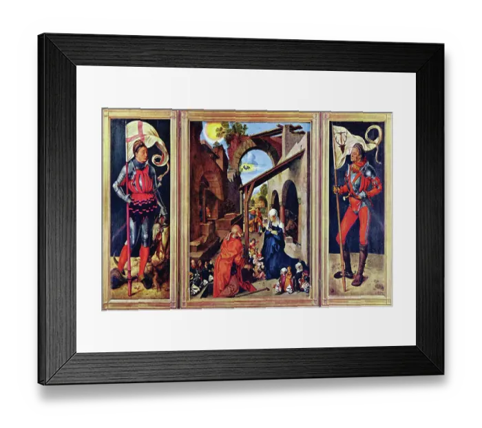 Framed Print : Durer's Paumgartner Altar, The General View