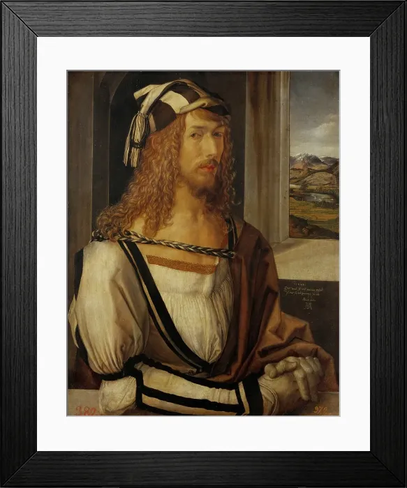 Framed Print : Albrecht Duerer, self-portrait Framed Print : Albrecht Duerer, self-portrait