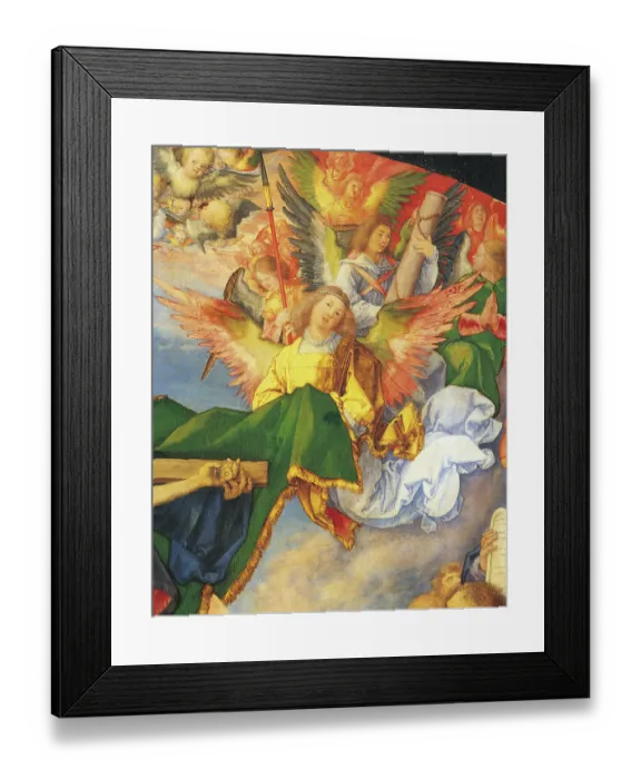 Framed Print : The Adoration of the Holy Trinity (The Landauer Altarpiece), by Albrecht Drer, 1511, 16th Century, oil on poplar panel, cm 135 x 123, 4