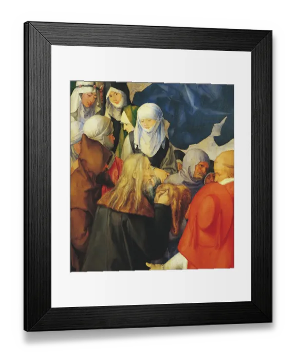 Framed Print : The Adoration of the Holy Trinity (The Landauer Altarpiece), by Albrecht Drer, 1511, 16th Century, oil on poplar panel, cm 135 x 123, 4