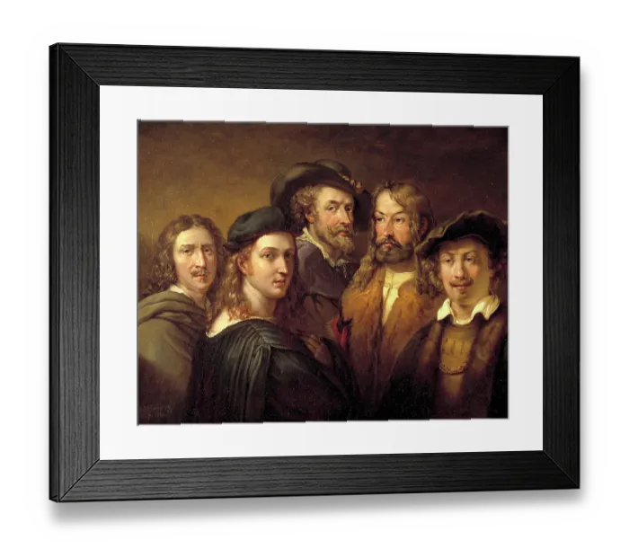 Framed Print : Five Artists Framed Print : Five Artists