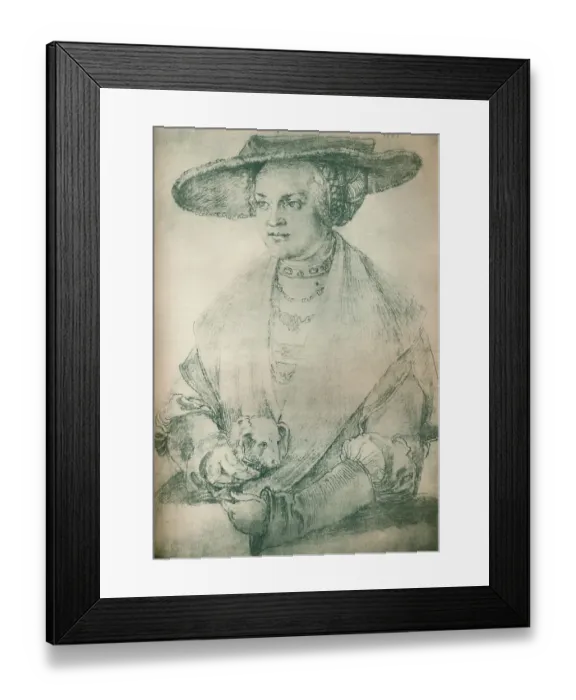 Framed Print : Portrait Of A Lady Circa 1500-1520