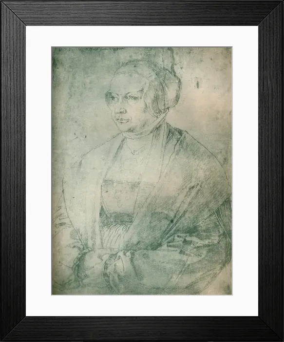 Framed Print : Portrait Of A Lady Circa 1500-1520