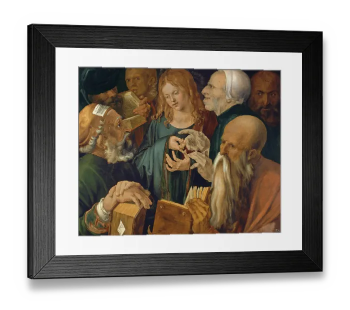 Framed Print : Christ among the Doctors, 1506. Artist: Dürer, Albrecht (1471-1528) Framed Print : Christ among the Doctors, 1506. Artist: Dürer, Albrecht (1471-1528)