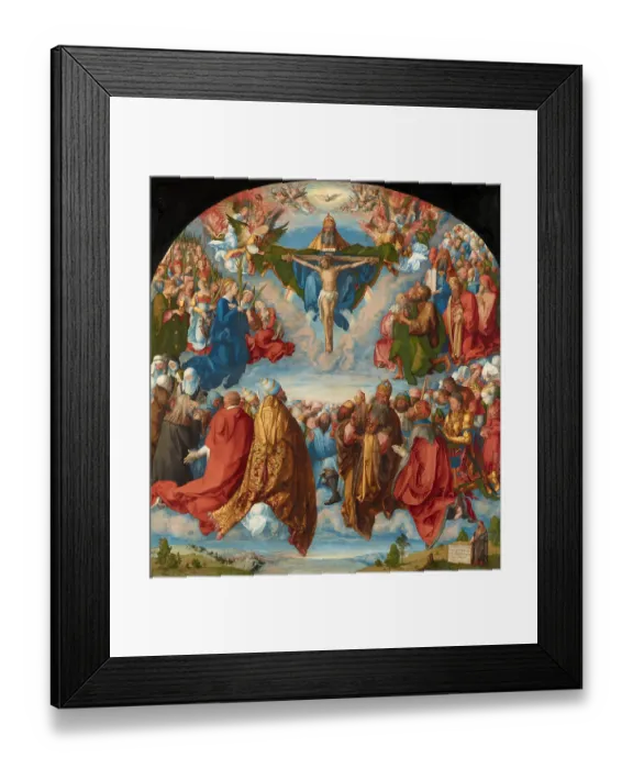 Framed Print : The Adoration of the Trinity (Landauer Altarpiece), 1511. Artist: Dürer, Albrecht (1471-1528) Framed Print : The Adoration of the Trinity (Landauer Altarpiece), 1511. Artist: Dürer, Albrecht (1471-1528)