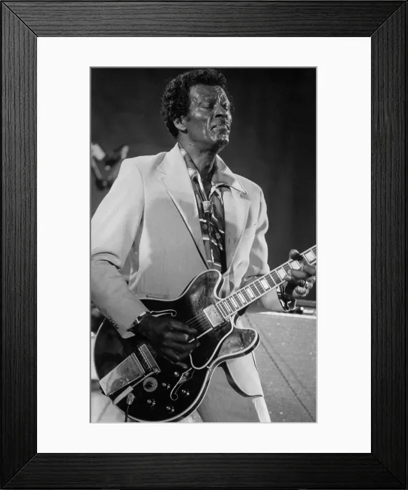Framed Print : Chuck Berry At Chicago Blues Fest Framed Print : Chuck Berry At Chicago Blues Fest