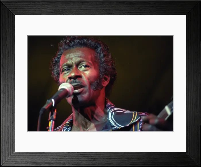 Framed Print : Chuck Berry Performs In Minnesota Framed Print : Chuck Berry Performs In Minnesota
