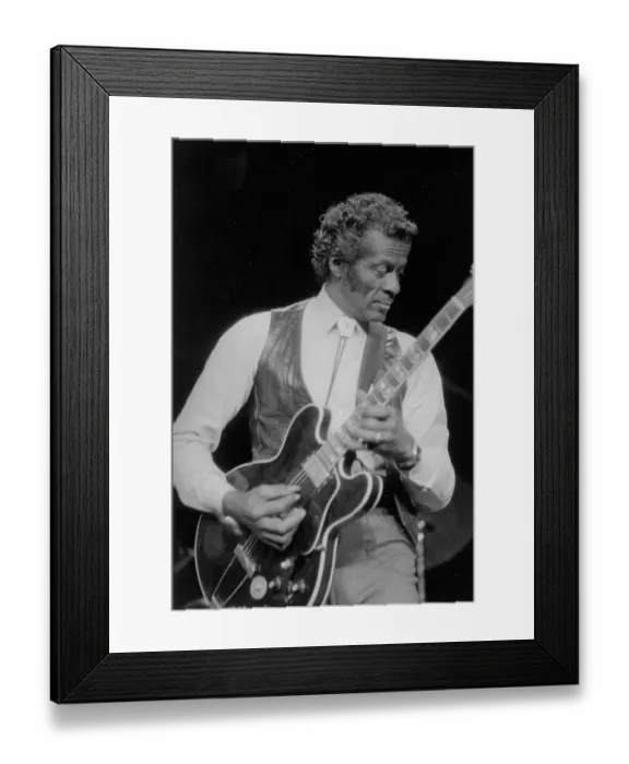 Framed Print : Chuck Berry Performing Framed Print : Chuck Berry Performing