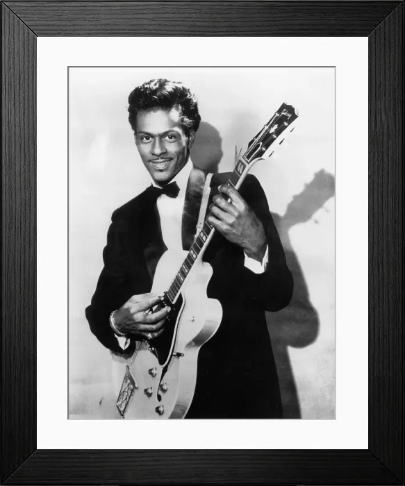 Framed Print : Chuck Berry Portrait Framed Print : Chuck Berry Portrait
