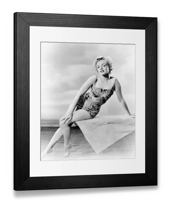Framed Print : Marilyn On A Diving Board Framed Print : Marilyn On A Diving Board