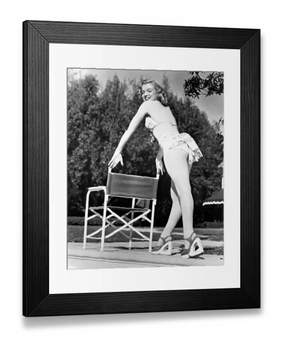 Framed Print : Marilyn In A Bathing Suit Framed Print : Marilyn In A Bathing Suit