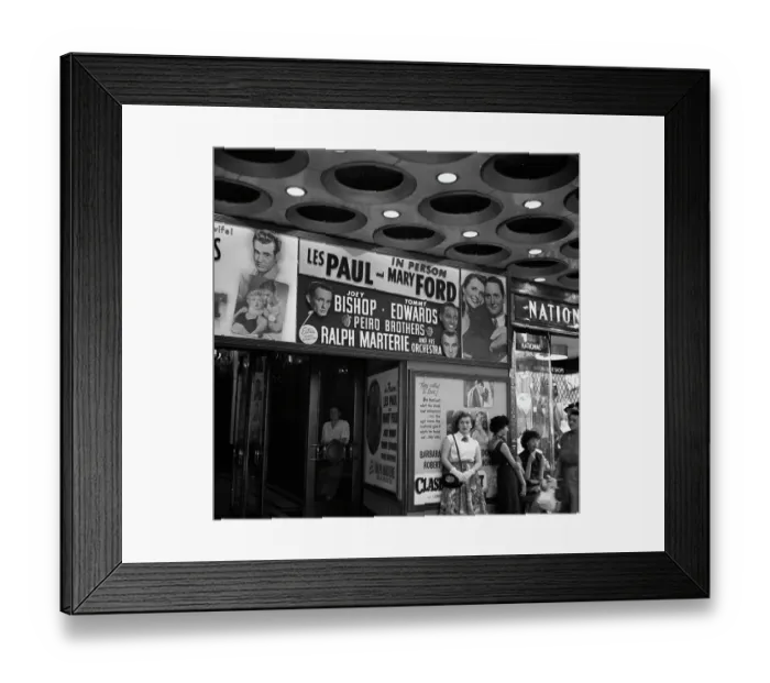 Framed Print : New York Paramount Marquee Framed Print : New York Paramount Marquee