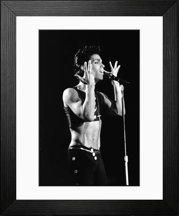 Framed Print : Prince At Wembley Stadium Framed Print : Prince At Wembley Stadium