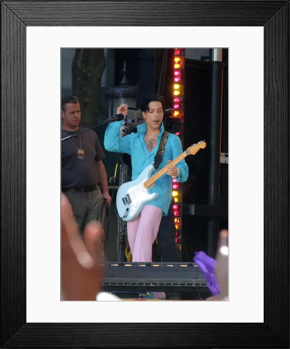 Framed Print : Prince Performing With Tamar On GMA Framed Print : Prince Performing With Tamar On GMA
