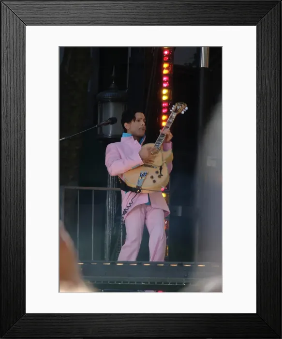 Framed Print : Prince Performing With Tamar On GMA Framed Print : Prince Performing With Tamar On GMA