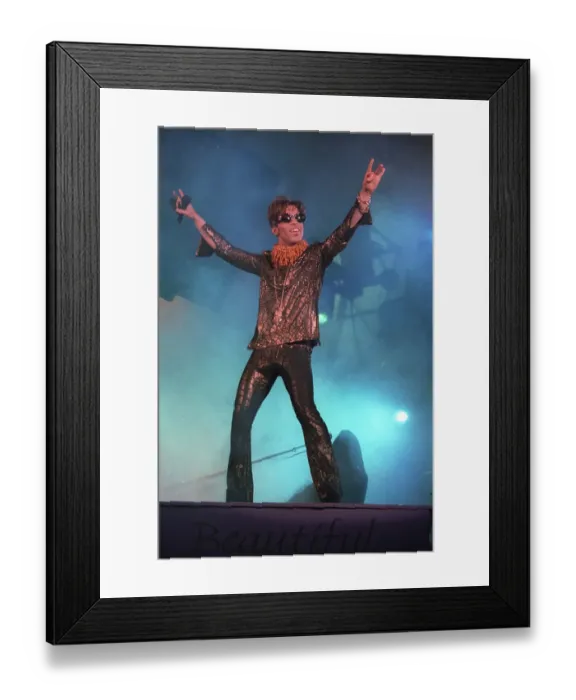 Framed Print : Prince Performs At The Hollywood Bowl