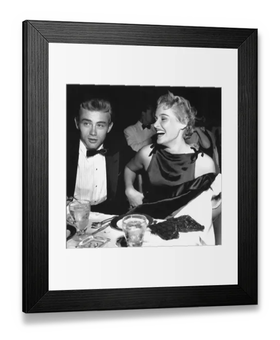 Framed Print : James Dean And Ursula Andress Framed Print : James Dean And Ursula Andress