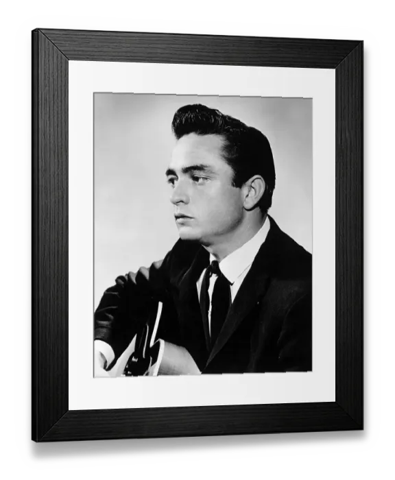 Framed Print : Johnny Cash Portrait