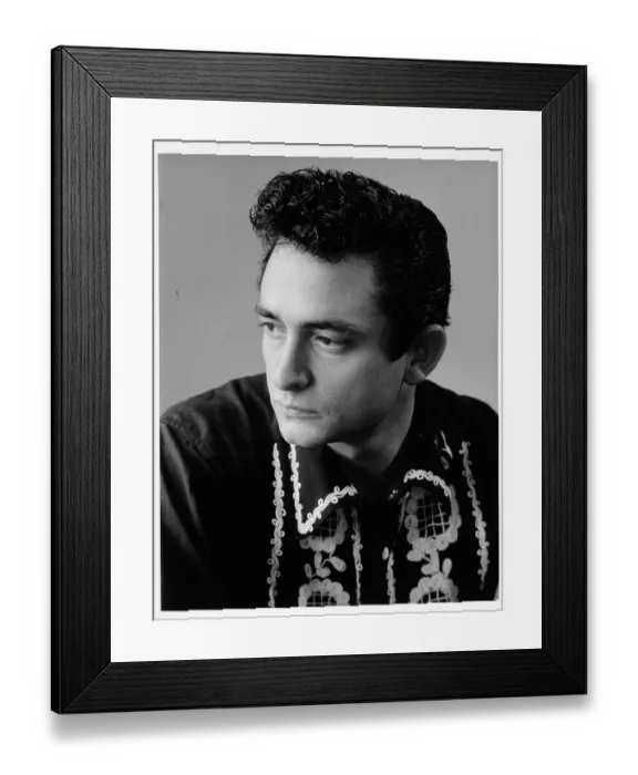 Framed Print : Johnny Cash Portrait Framed Print : Johnny Cash Portrait