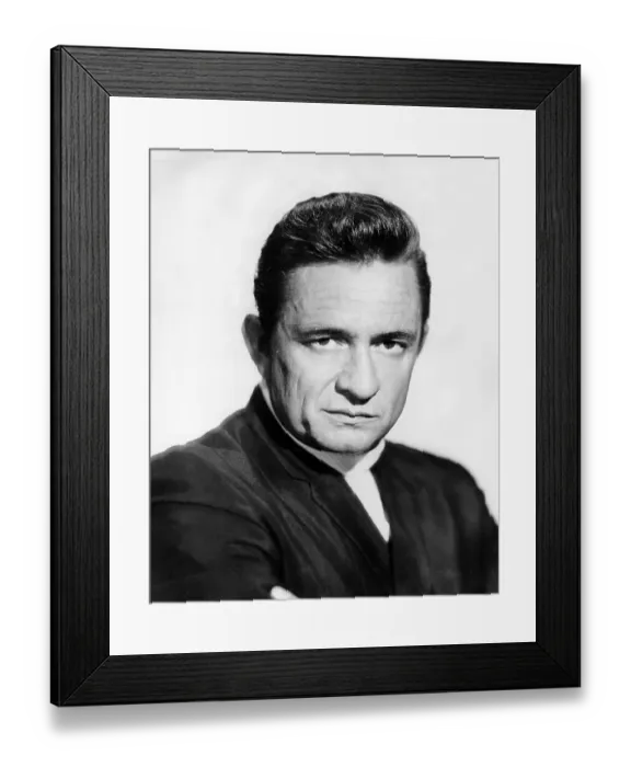 Framed Print : Johnny Cash Portrait Framed Print : Johnny Cash Portrait