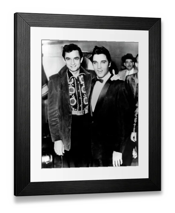 Framed Print : Elvis and Johnny Framed Print : Elvis and Johnny