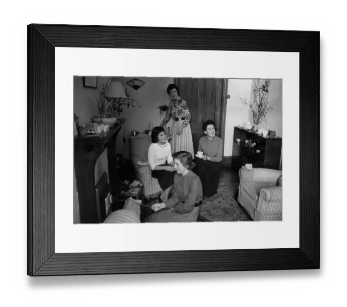 Framed Print : Tea At Girton Framed Print : Tea At Girton