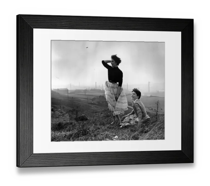 Framed Print : Far Away. A group of teenage girls enjoying themselves in the English countryside Framed Print : Far Away. A group of teenage girls enjoying themselves in the English countryside
