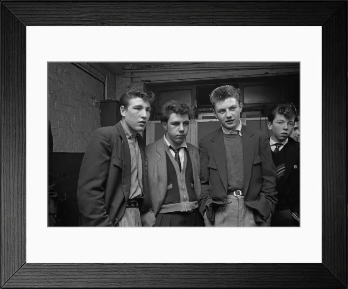 Framed Print : Fifties Teenagers Framed Print : Fifties Teenagers