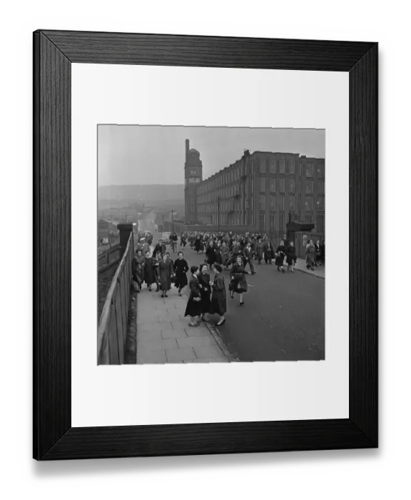Framed Print : Lancashire Mill Workers Framed Print : Lancashire Mill Workers