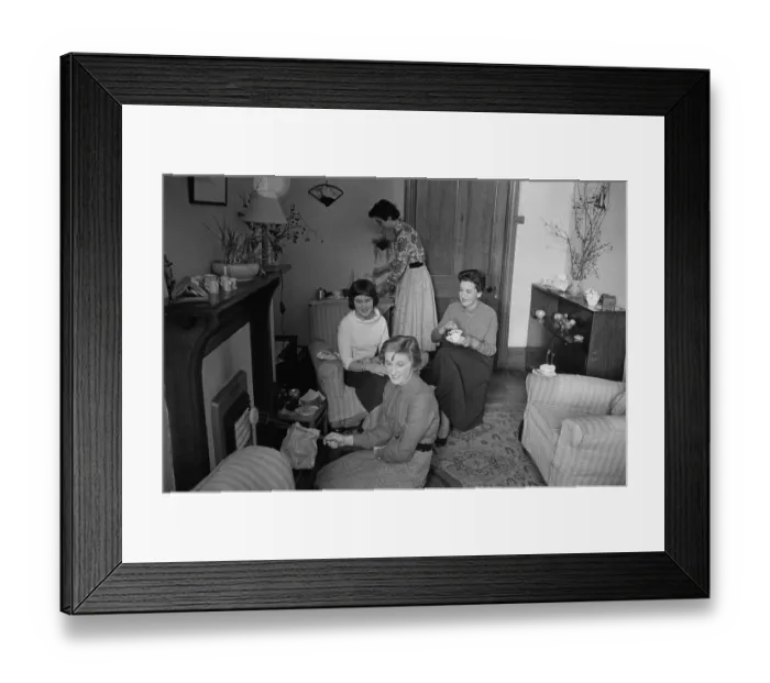 Framed Print : Tea At Girton Framed Print : Tea At Girton