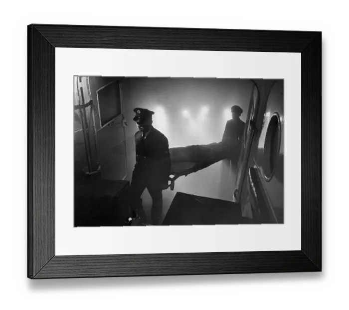 Framed Print : Ambulance In Fog Framed Print : Ambulance In Fog