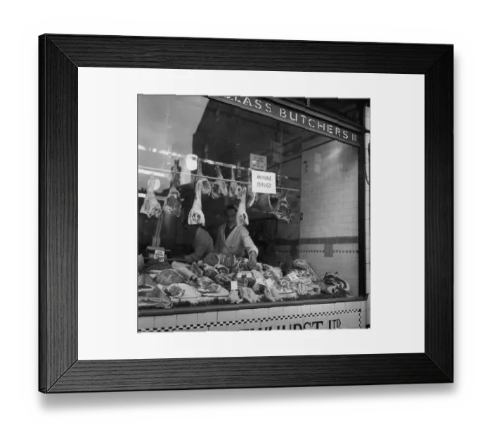 Framed Print : Butcher's Shop Framed Print : Butcher's Shop