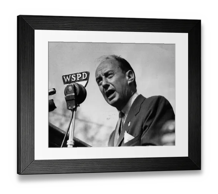 Framed Print : Adlai Stevenson Framed Print : Adlai Stevenson