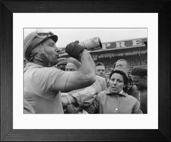 Framed Print : Fangio Win Framed Print : Fangio Win
