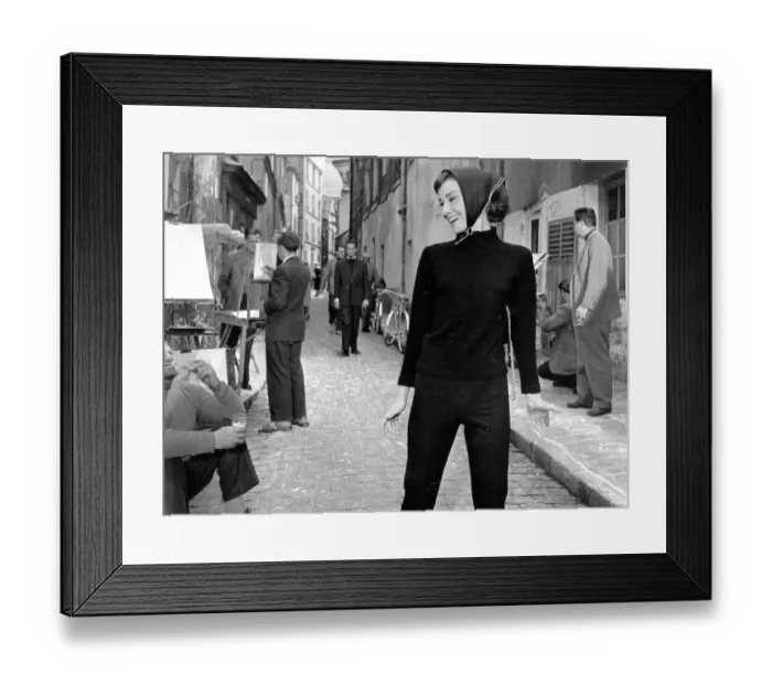 Framed Print : Hepburn At Paris Framed Print : Hepburn At Paris