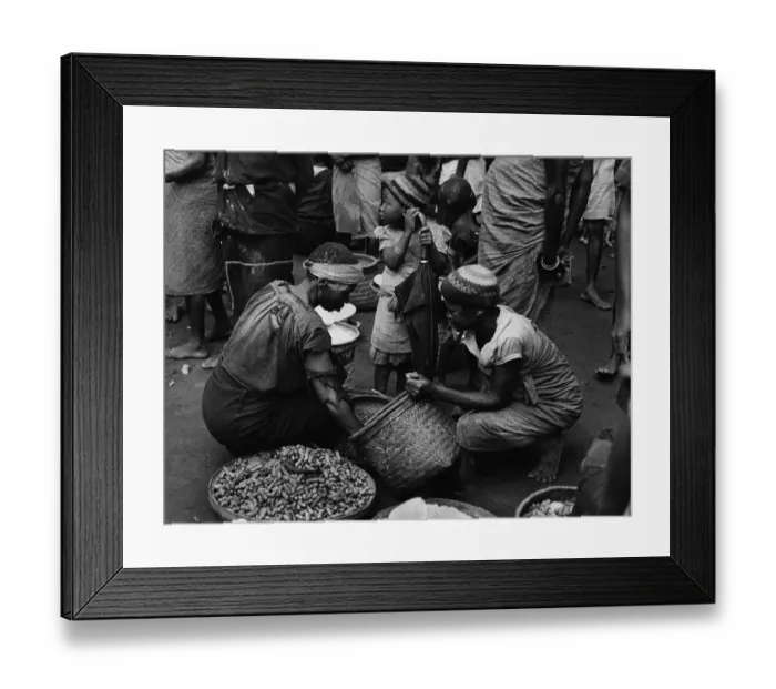 Framed Print : Family At Market Framed Print : Family At Market