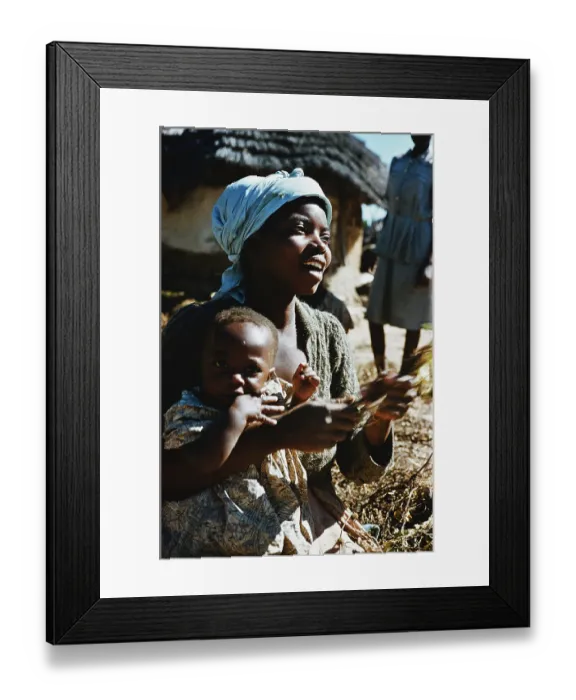 Framed Print : African Villager Framed Print : African Villager