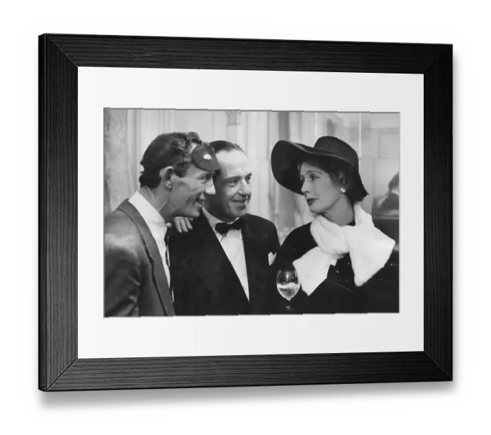 Framed Print : Lady Docker With Gangster Framed Print : Lady Docker With Gangster
