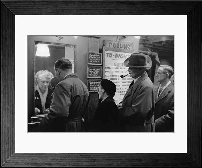 Framed Print : Collins Music Hall Box Office, 1955 Framed Print : Collins Music Hall Box Office, 1955