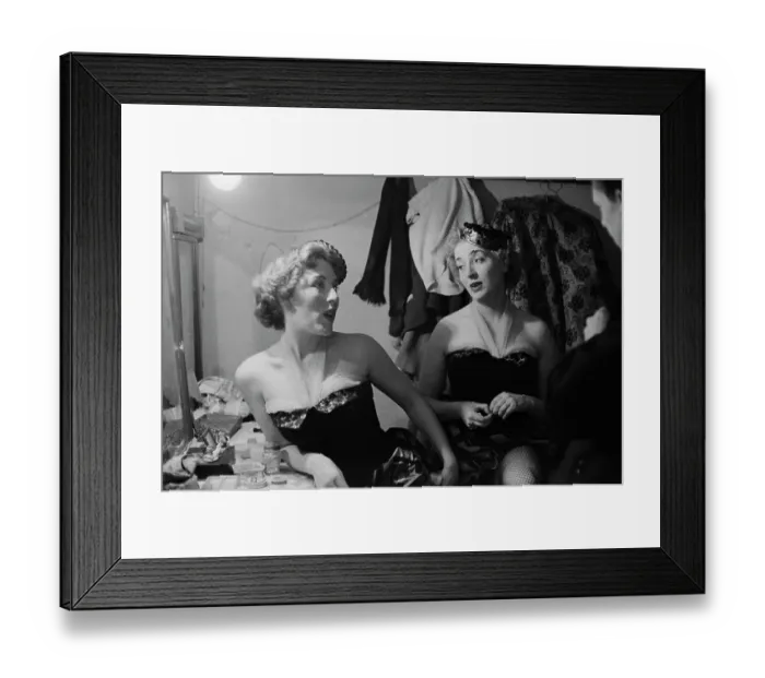 Framed Print : Showgirls Backstage, 1955 Framed Print : Showgirls Backstage, 1955