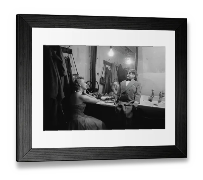Framed Print : A Ventriloquist And Dummy Backstage, 1955 Framed Print : A Ventriloquist And Dummy Backstage, 1955